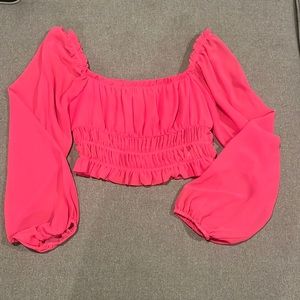 Forever 21 Hot Pink Crop Top